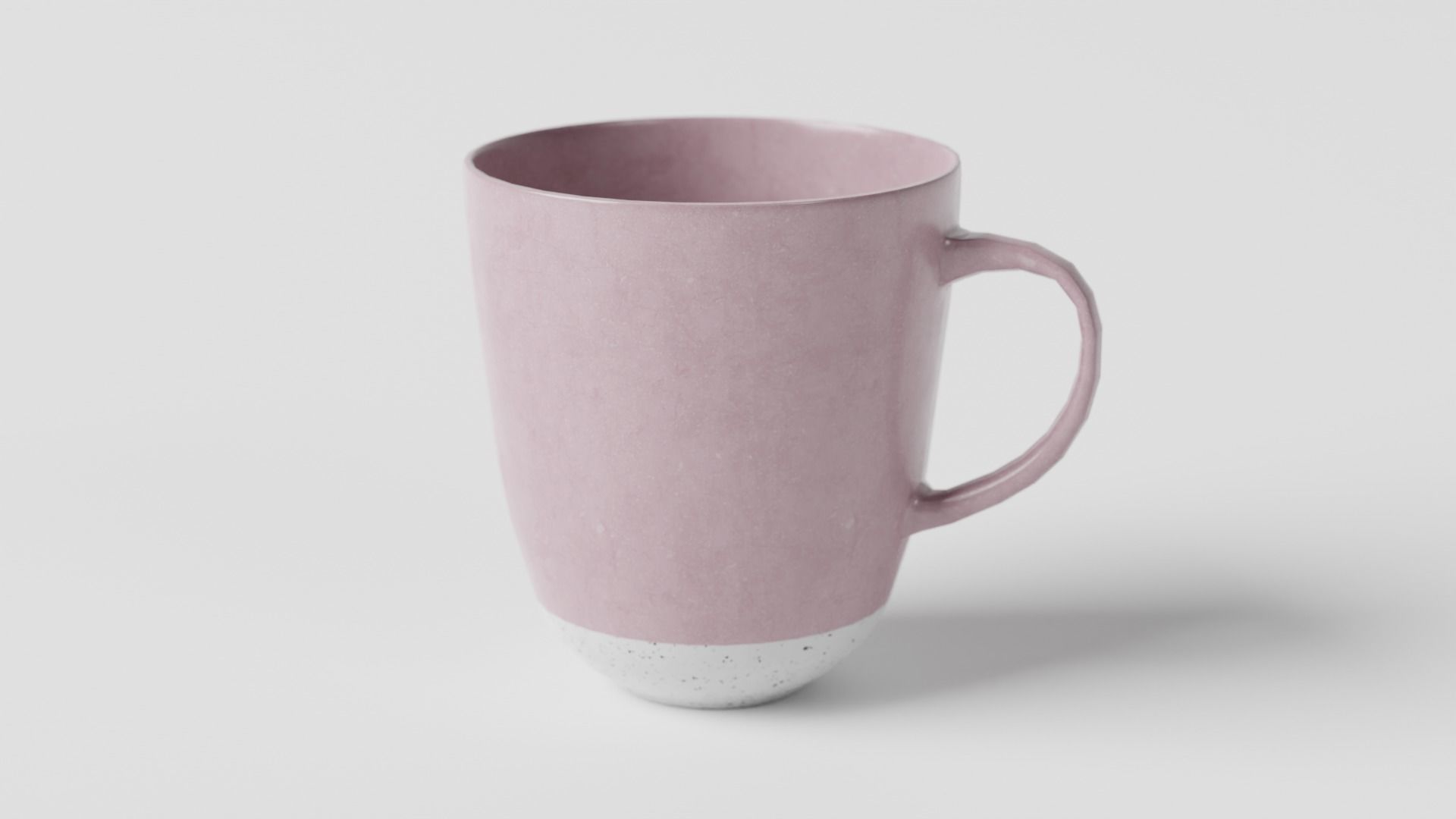 Teacup Low-poly 3D model_0