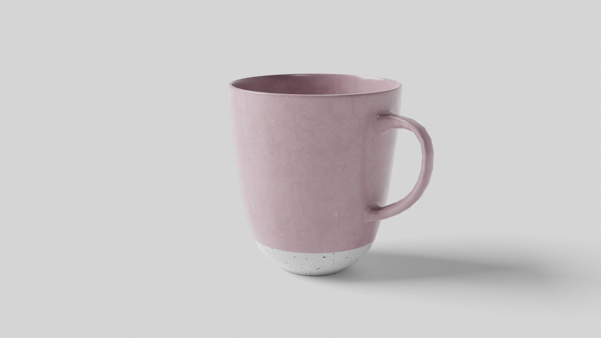 Teacup Low-poly 3D model_8