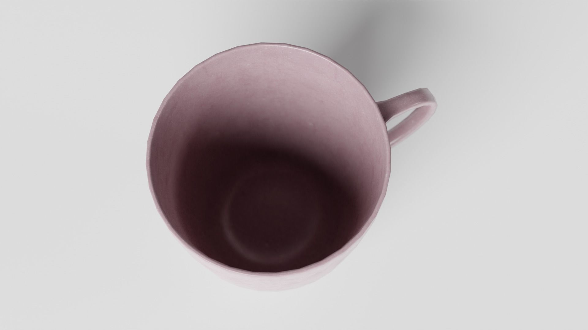 Teacup Low-poly 3D model_4