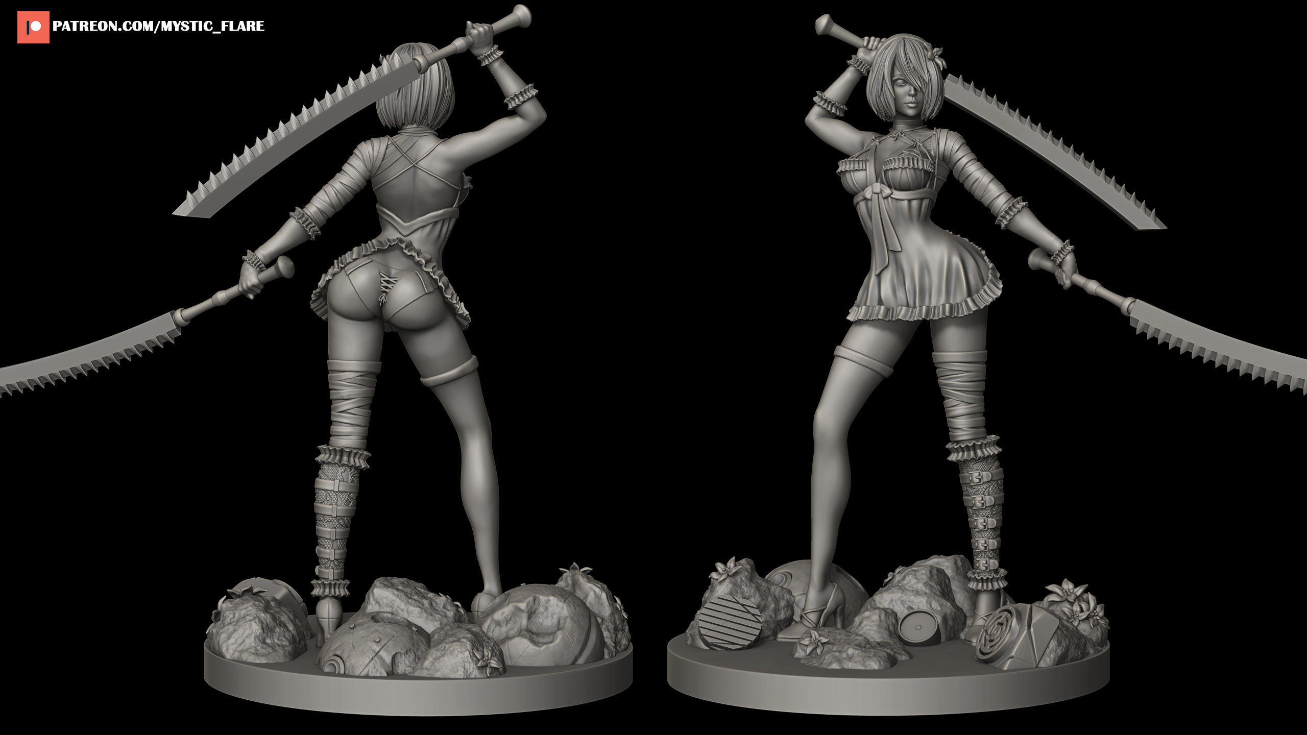 2B Kaine Outfit 3D print model_24