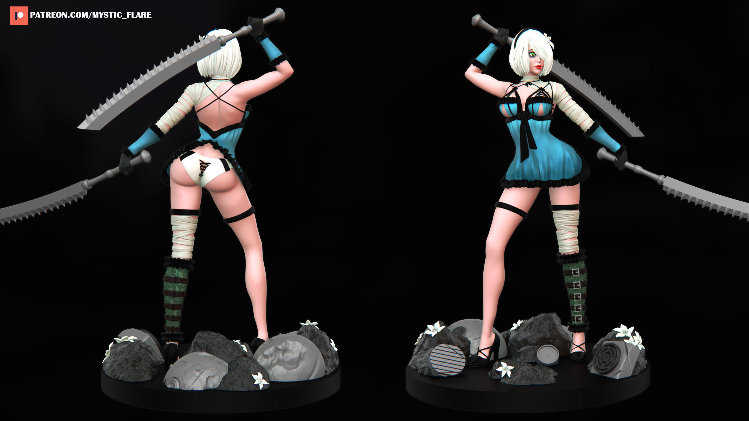 2B Kaine Outfit 3D print model_1