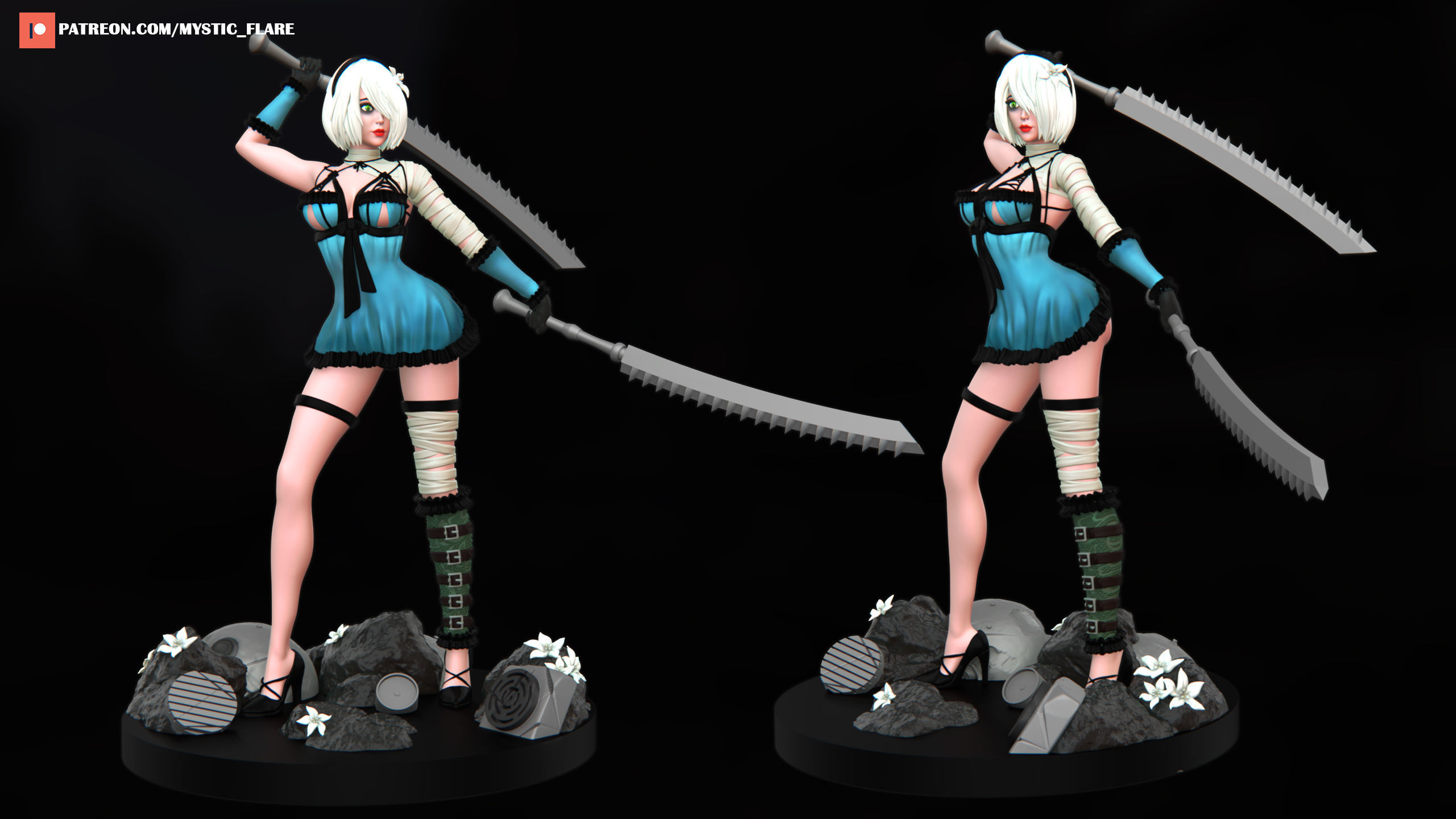 2B Kaine Outfit 3D print model_4