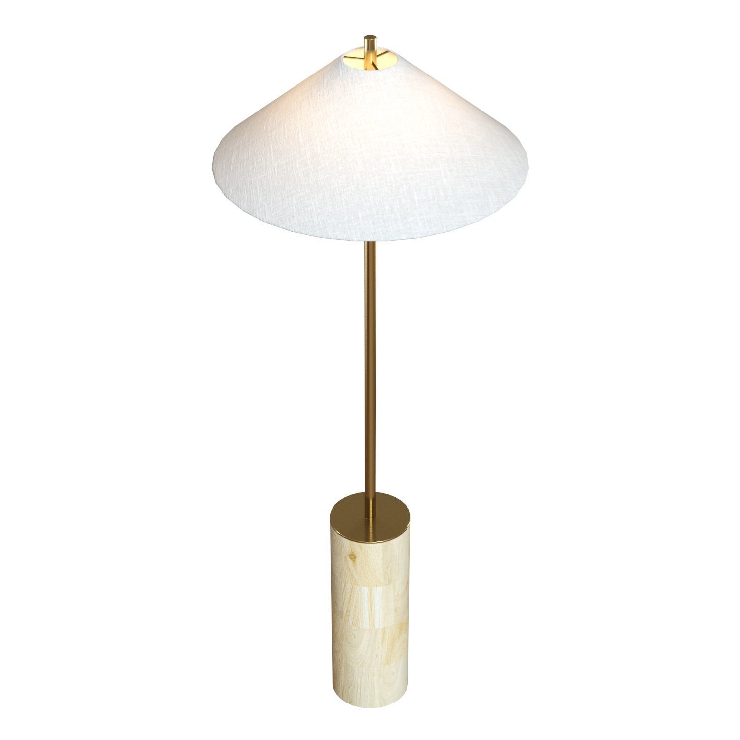 Crate and Barrel Tierra Floor Lamp 3D model_1