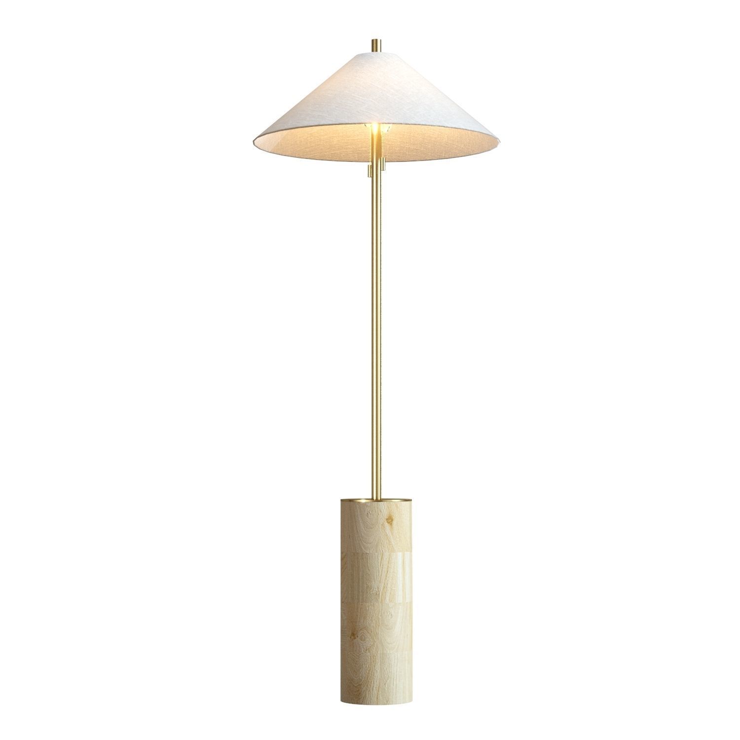 Crate and Barrel Tierra Floor Lamp 3D model_3