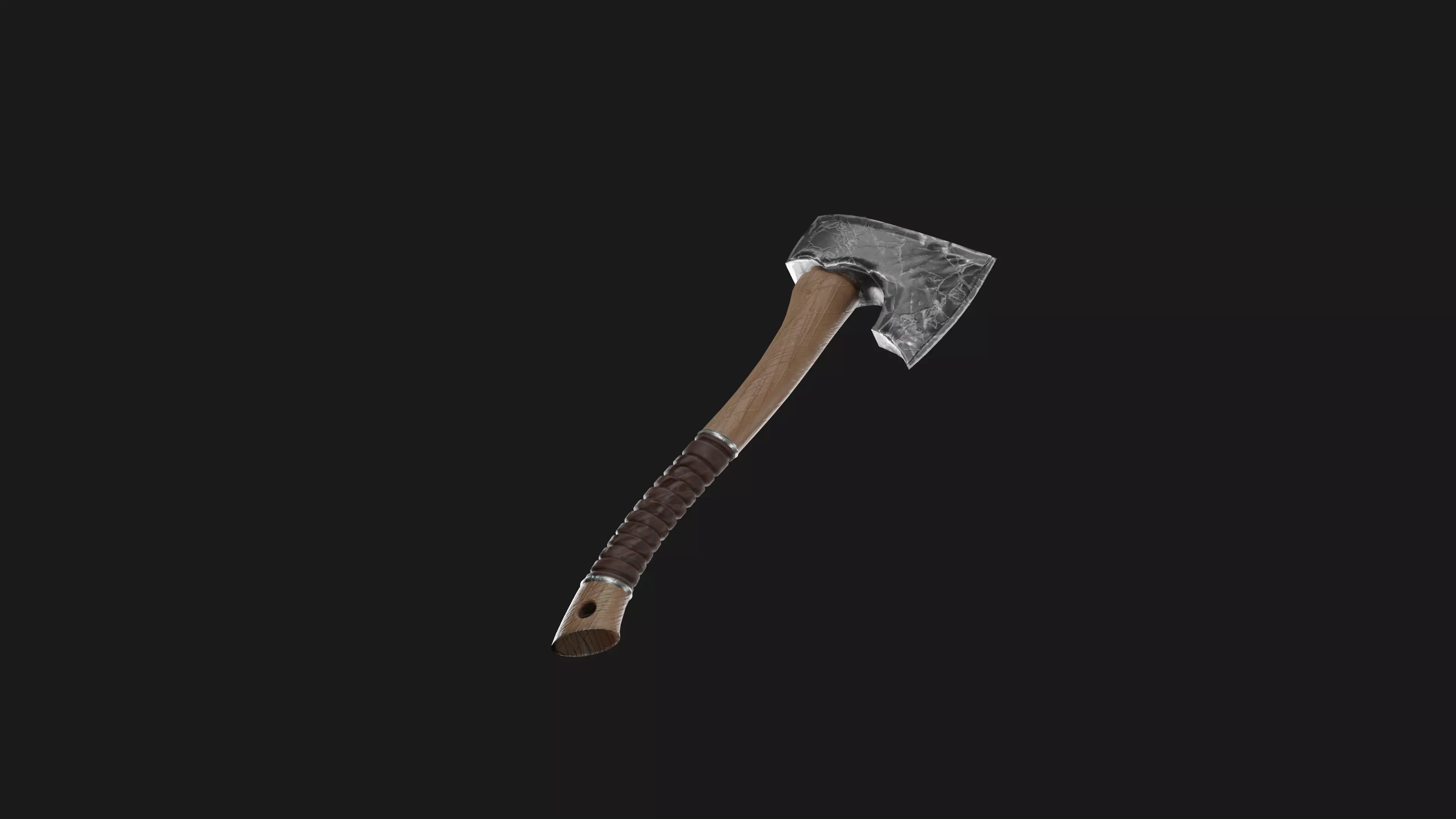 Standard Axe Low-poly 3D model