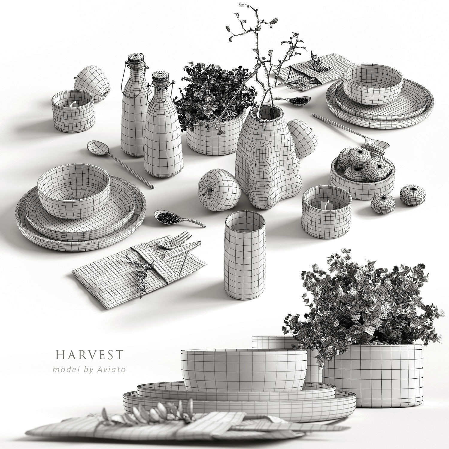 Harvest 3D model_5