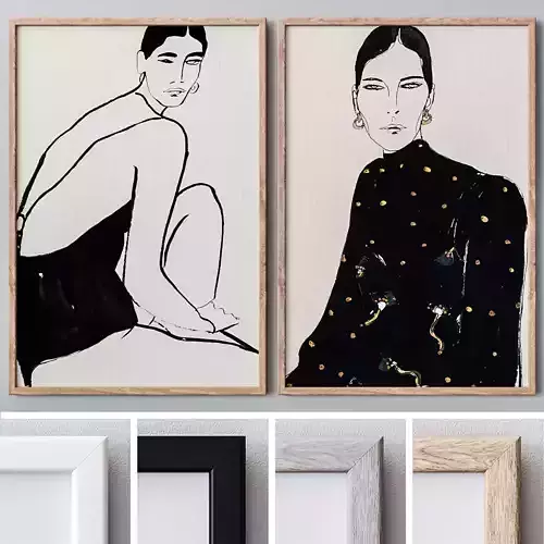 Set of large wall paintings 477