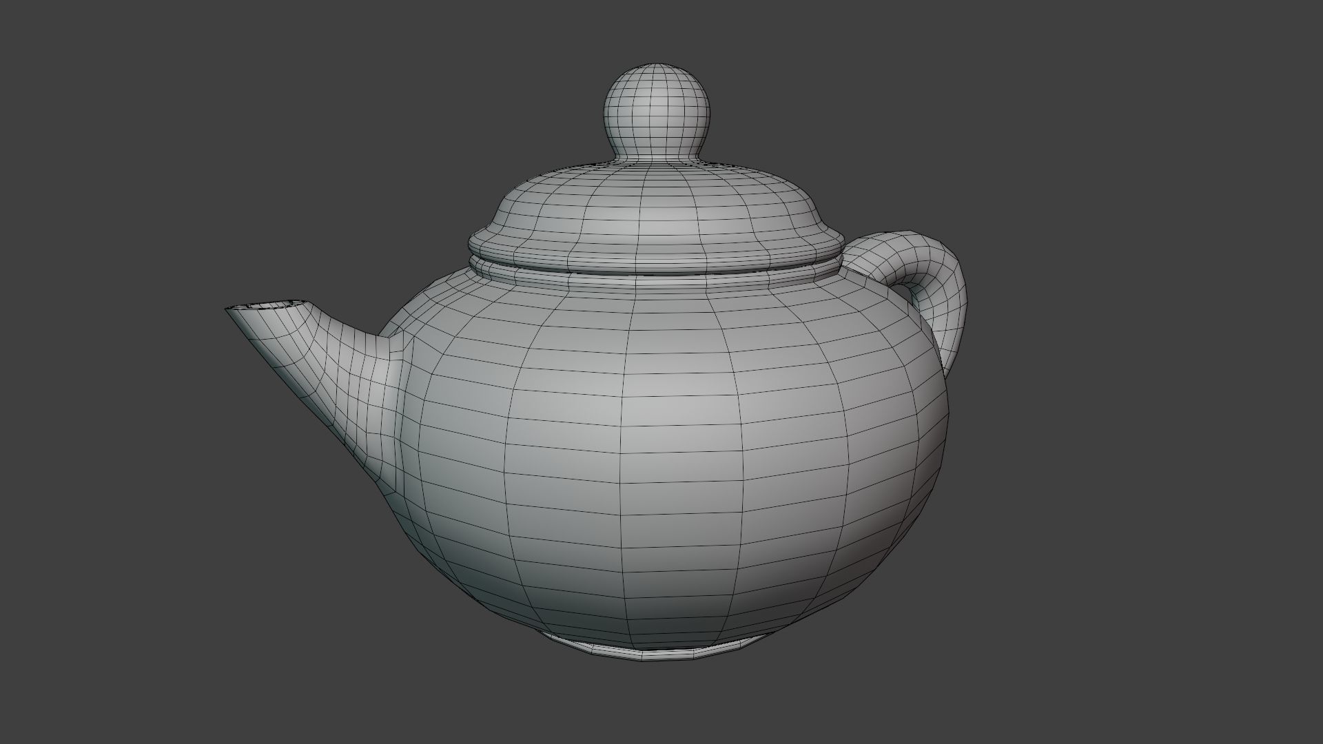 Teapot 3D model with PBR textures Low-poly 3D model_6