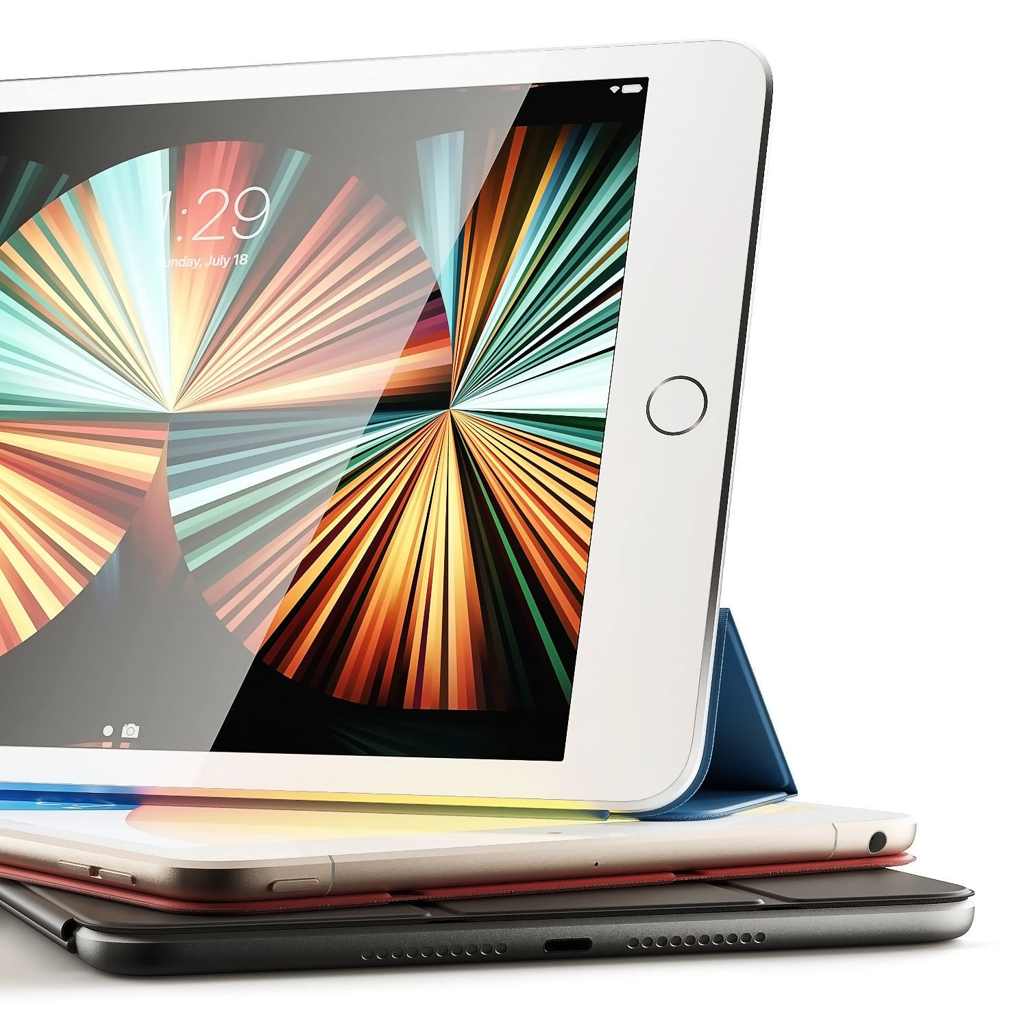 Apple iPad collection 3D model_8