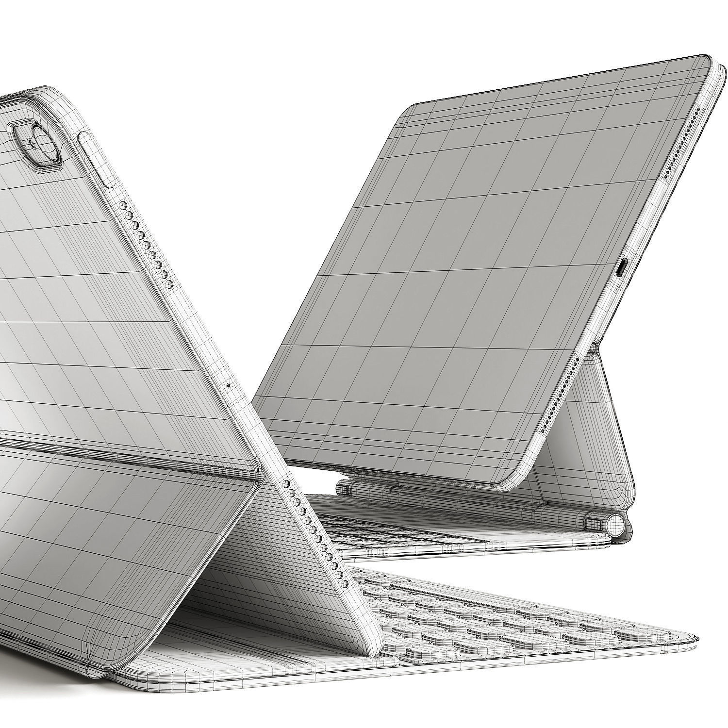 Apple iPad collection 3D model_10