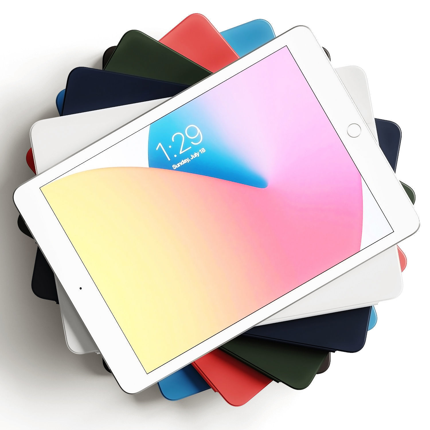 Apple iPad collection 3D model_9