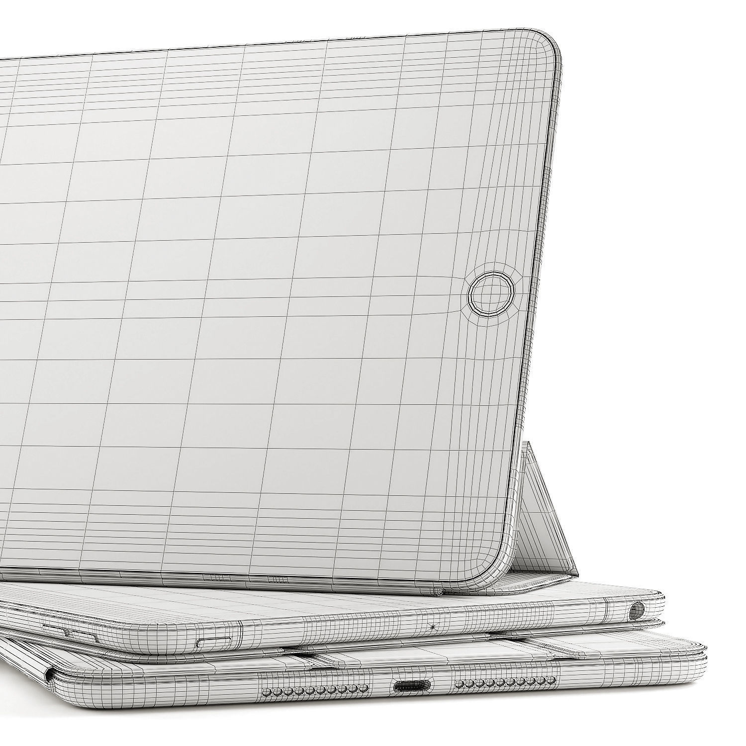 Apple iPad collection 3D model_2