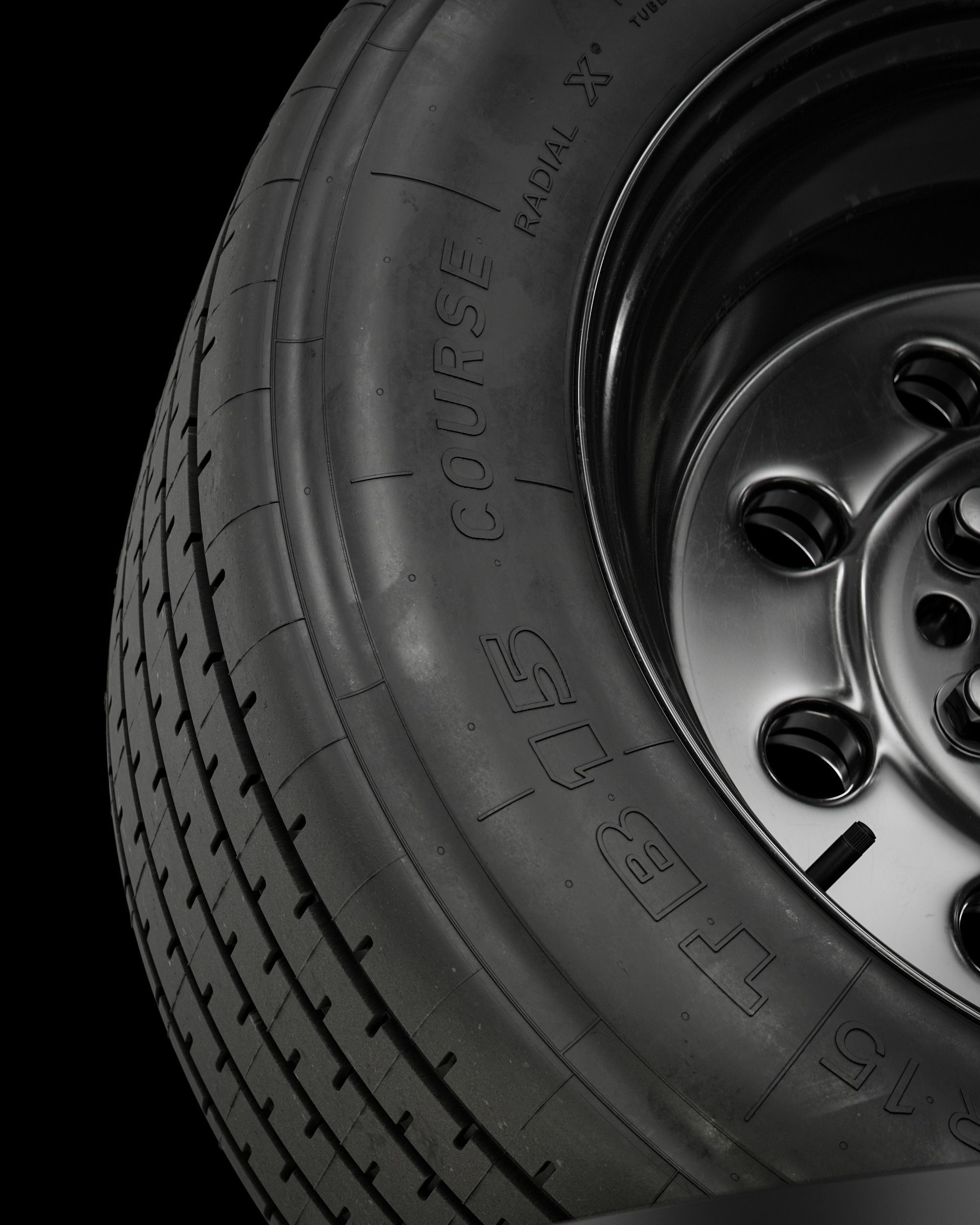 Michelin TB15 215 55 R15 79V 3D model_7