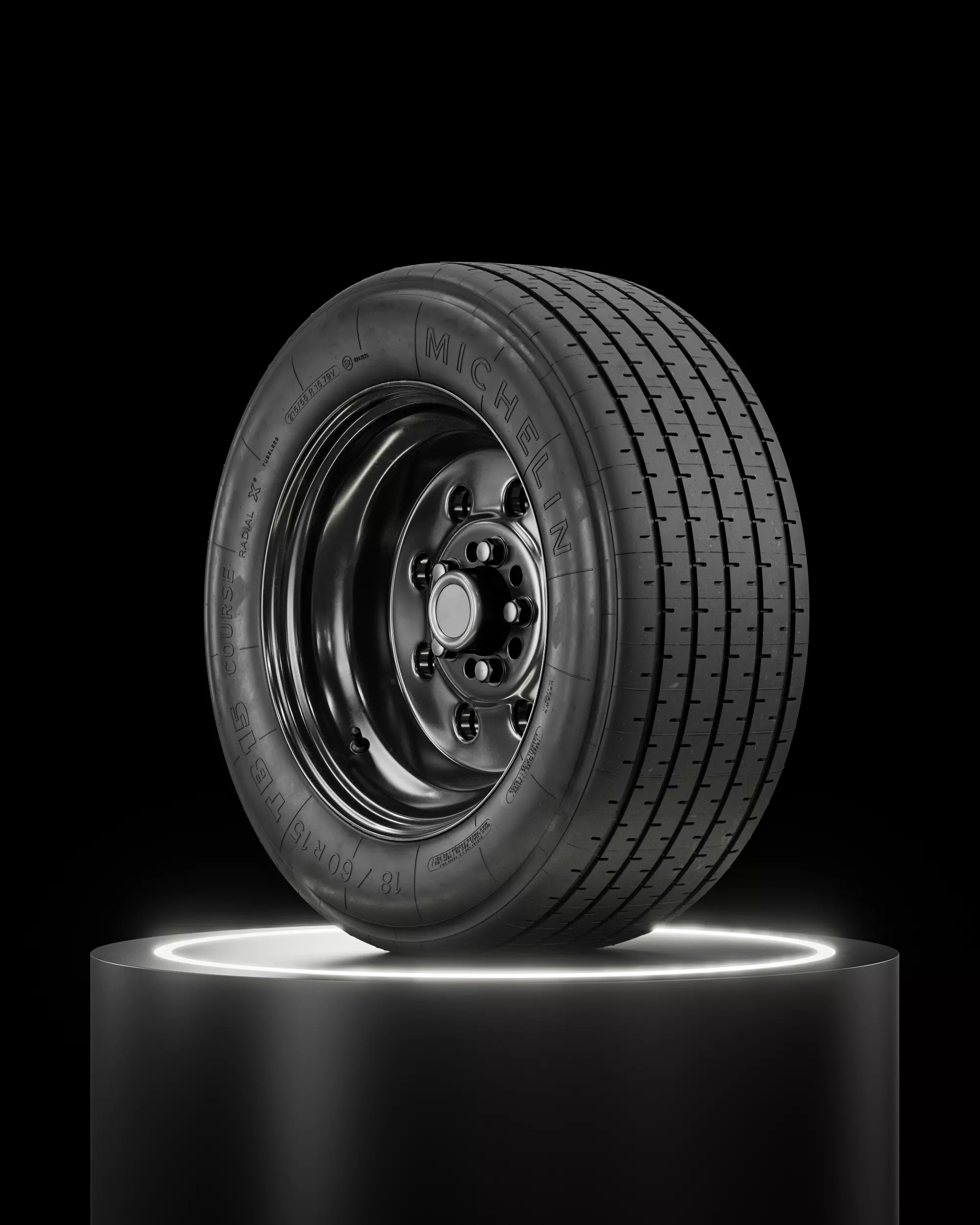 Michelin TB15 215 55 R15 79V 3D model_0