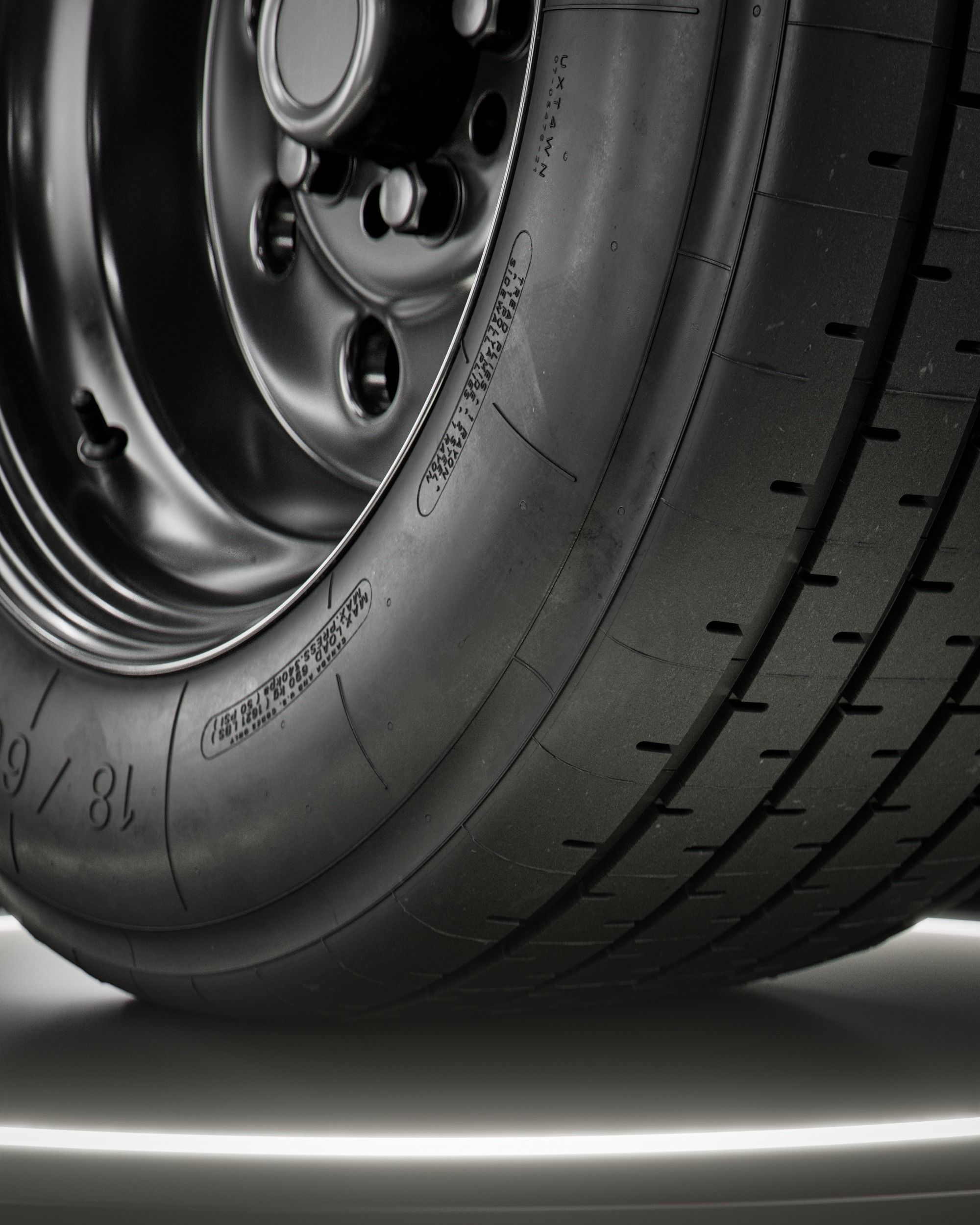 Michelin TB15 215 55 R15 79V 3D model_3