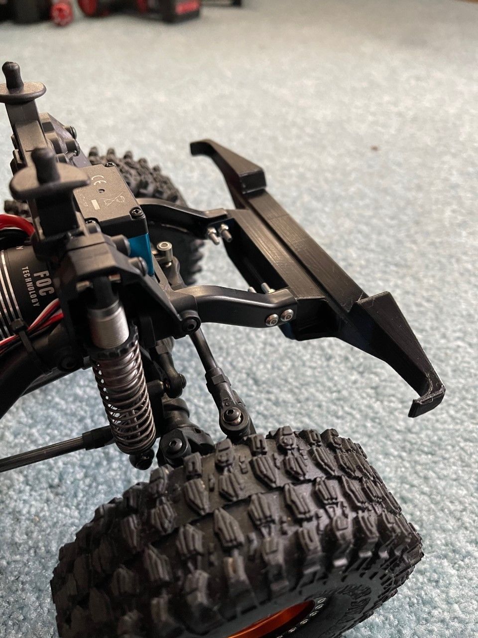 Traxxas TRX4 Low-Profile Front Bumper 3D print model_4