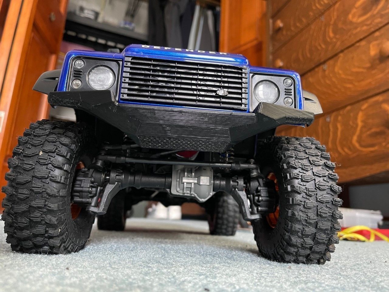 Traxxas TRX4 Low-Profile Front Bumper 3D print model_2