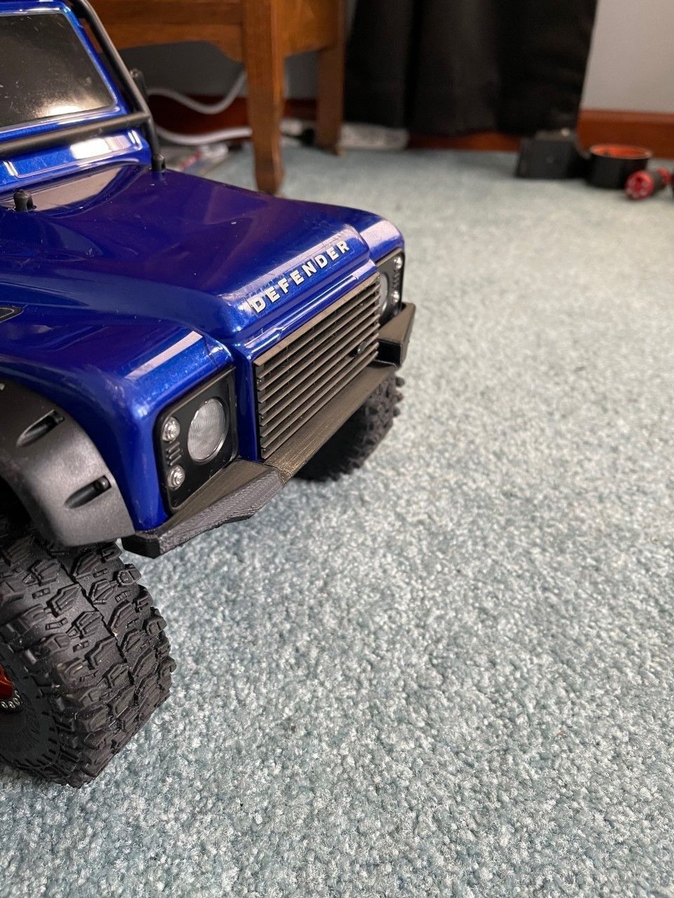 Traxxas TRX4 Low-Profile Front Bumper 3D print model_1