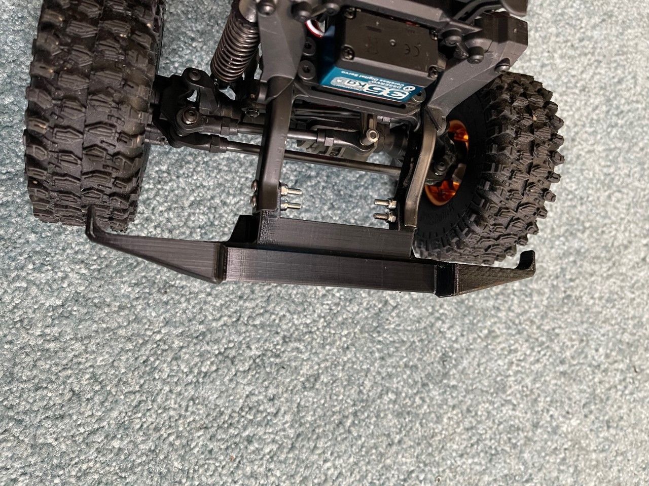 Traxxas TRX4 Low-Profile Front Bumper 3D print model_3