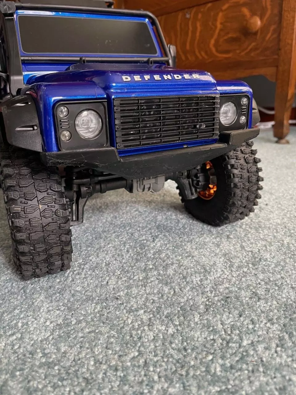 Traxxas TRX4 Low-Profile Front Bumper 3D print model_0