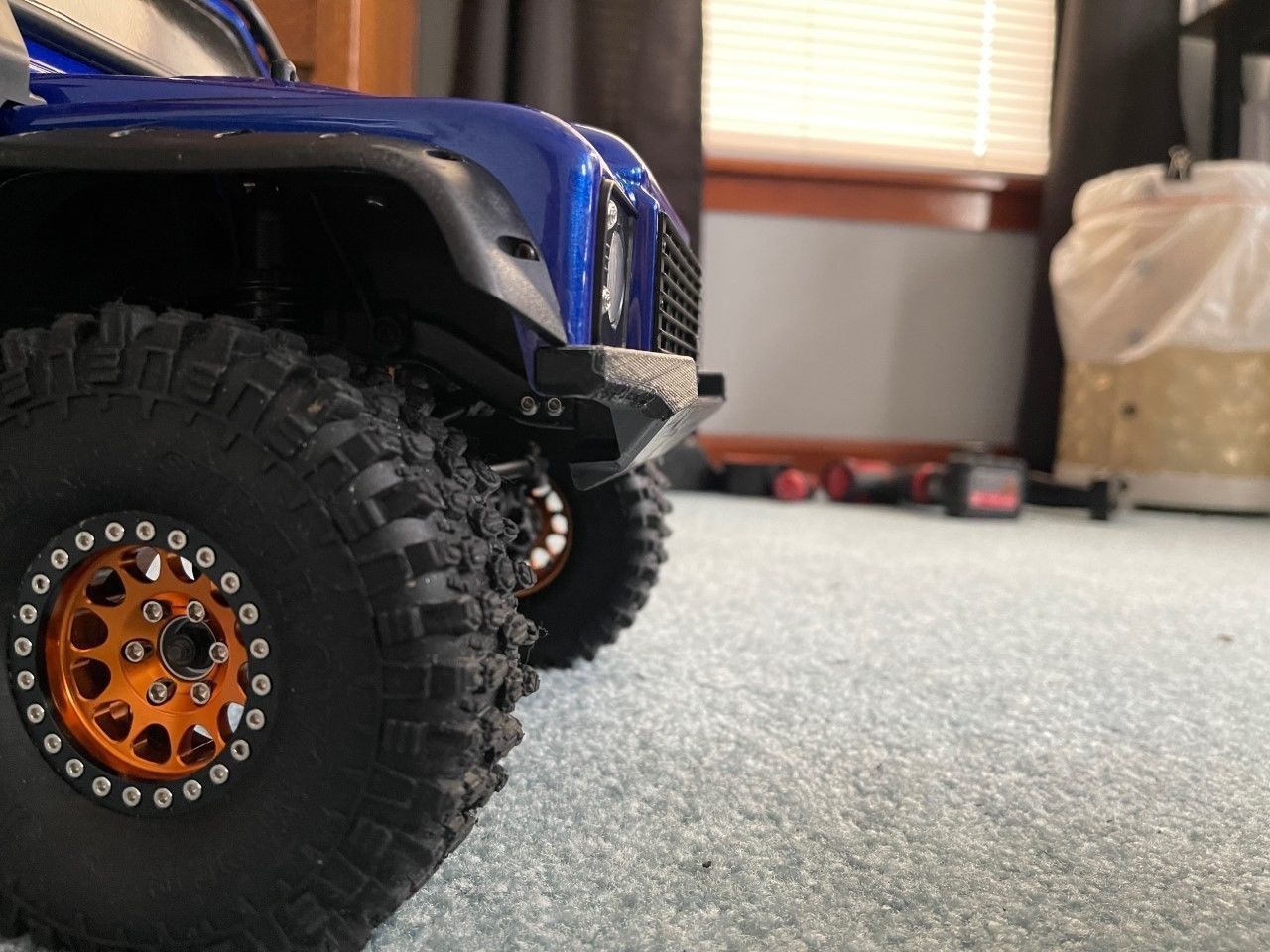 Traxxas TRX4 Low-Profile Front Bumper 3D print model_5