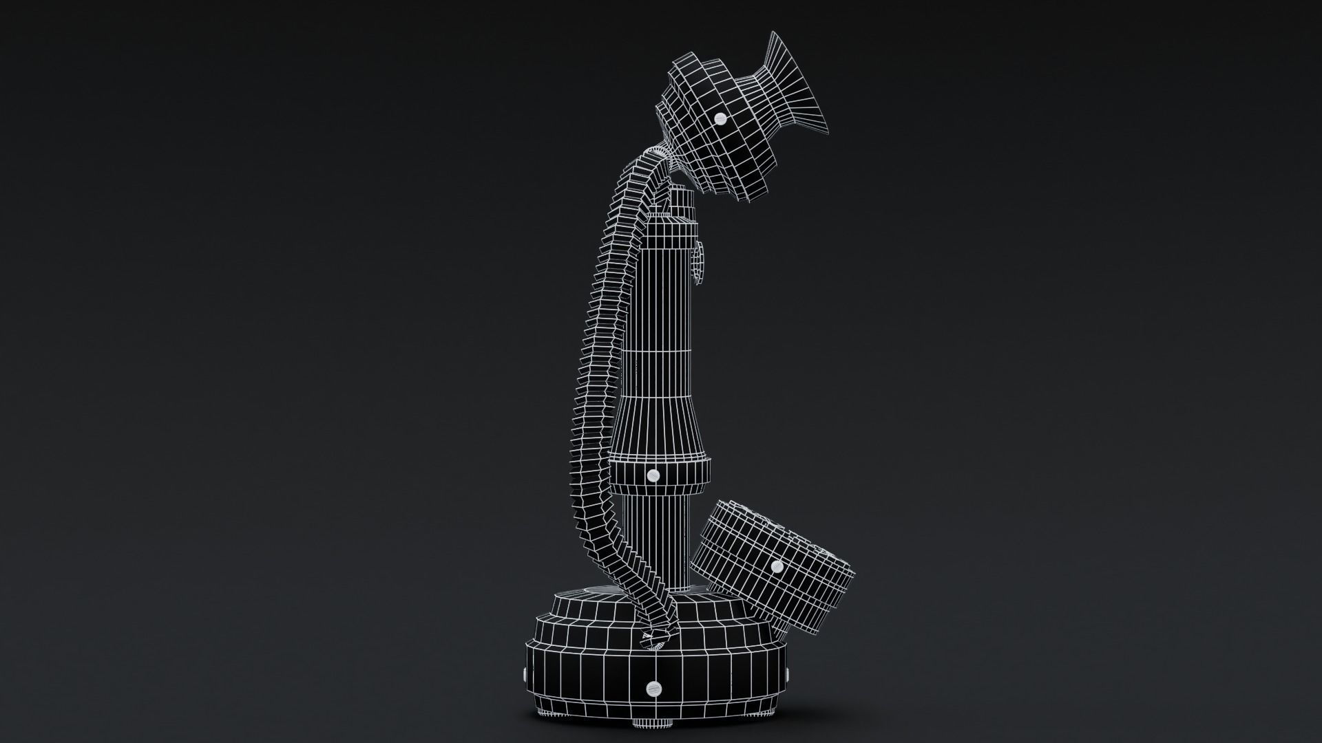 Vintage Wooden Telephone 2 3D model_17