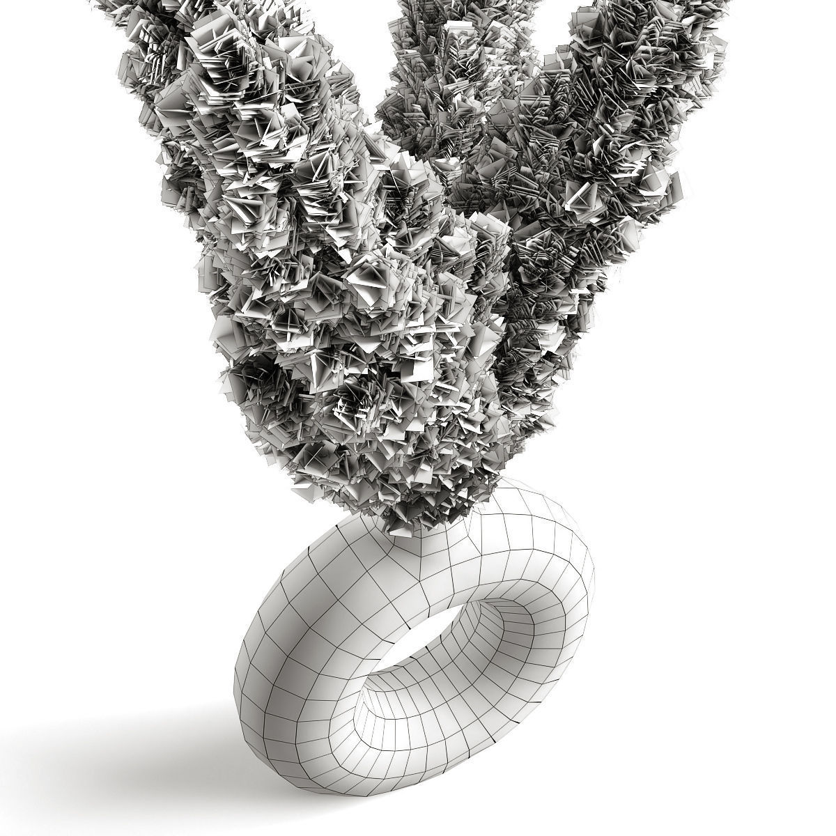 Pampas and lunaria 3D model_6