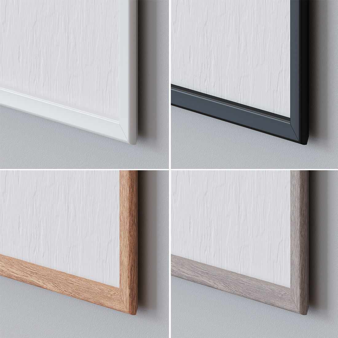 Set of large wall paintings 494 3D model_2