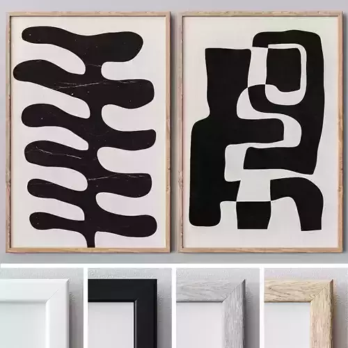 Set of large wall paintings 495