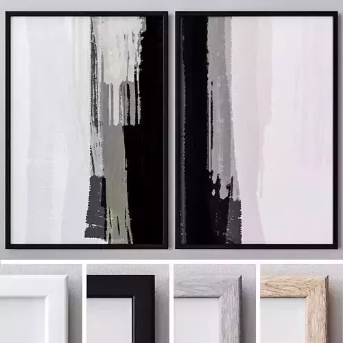 Set of large wall paintings 496