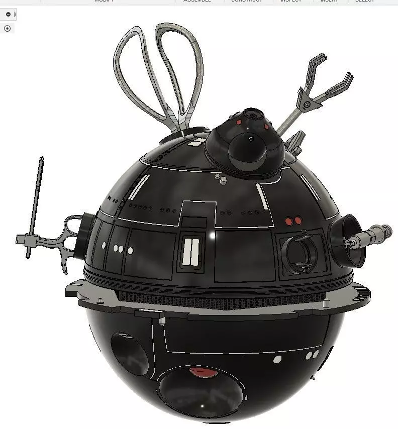 STAR WARS ANH INTERROGATION DROID half scale 3D print model_0