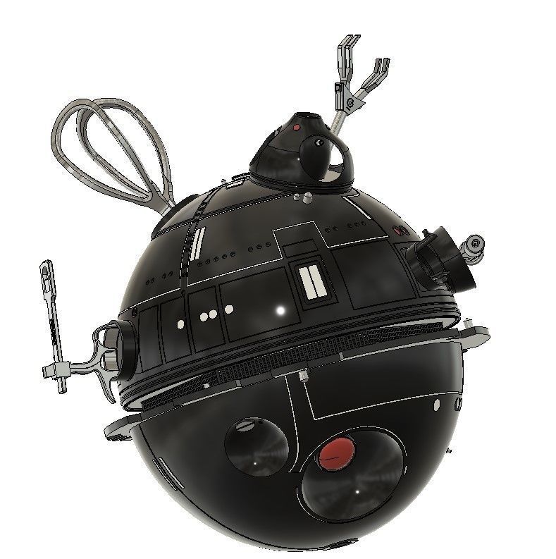 STAR WARS ANH INTERROGATION DROID half scale 3D print model_1