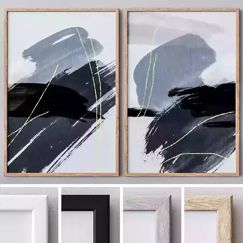 Set of large wall paintings 497