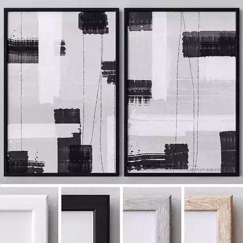 Set of large wall paintings 498