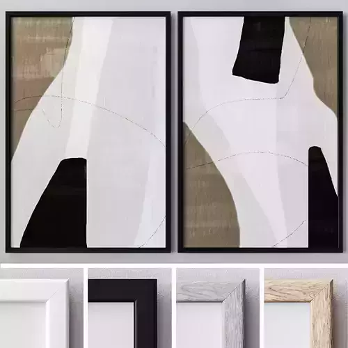 Set of large wall paintings 501