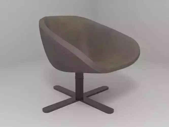Armchair swivel chair with base