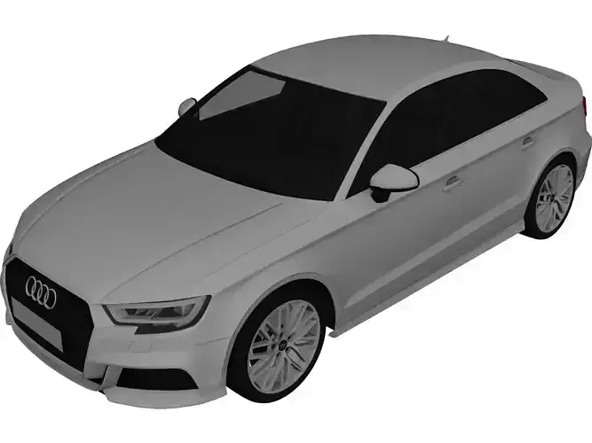 Audi a3 3D print model