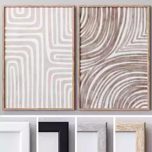 Set of large wall paintings 510