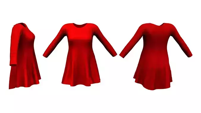 Long Sleeve Shift Dress