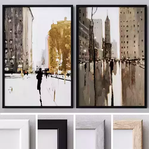 Set of large wall paintings  512