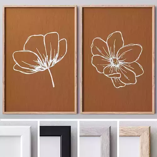 Set of large wall paintings  515