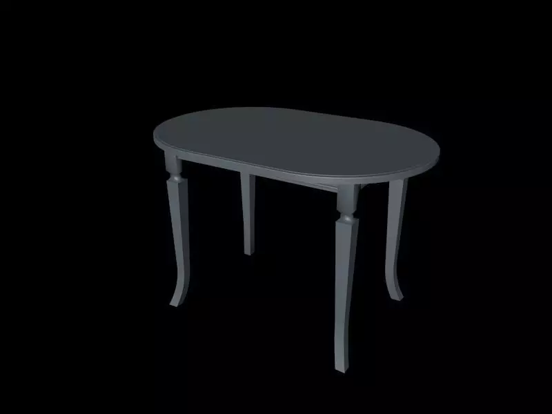 Wood table 3D print model