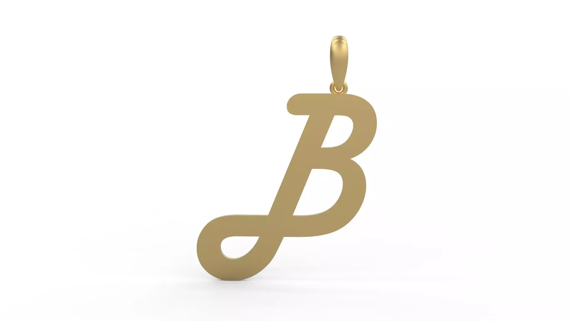 Initial Letters Pendant Harlow B 3D print model_0