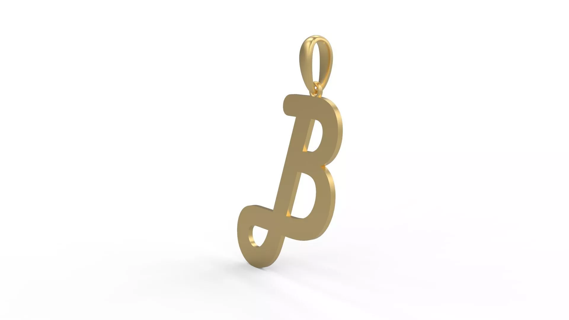 Initial Letters Pendant Harlow B 3D print model