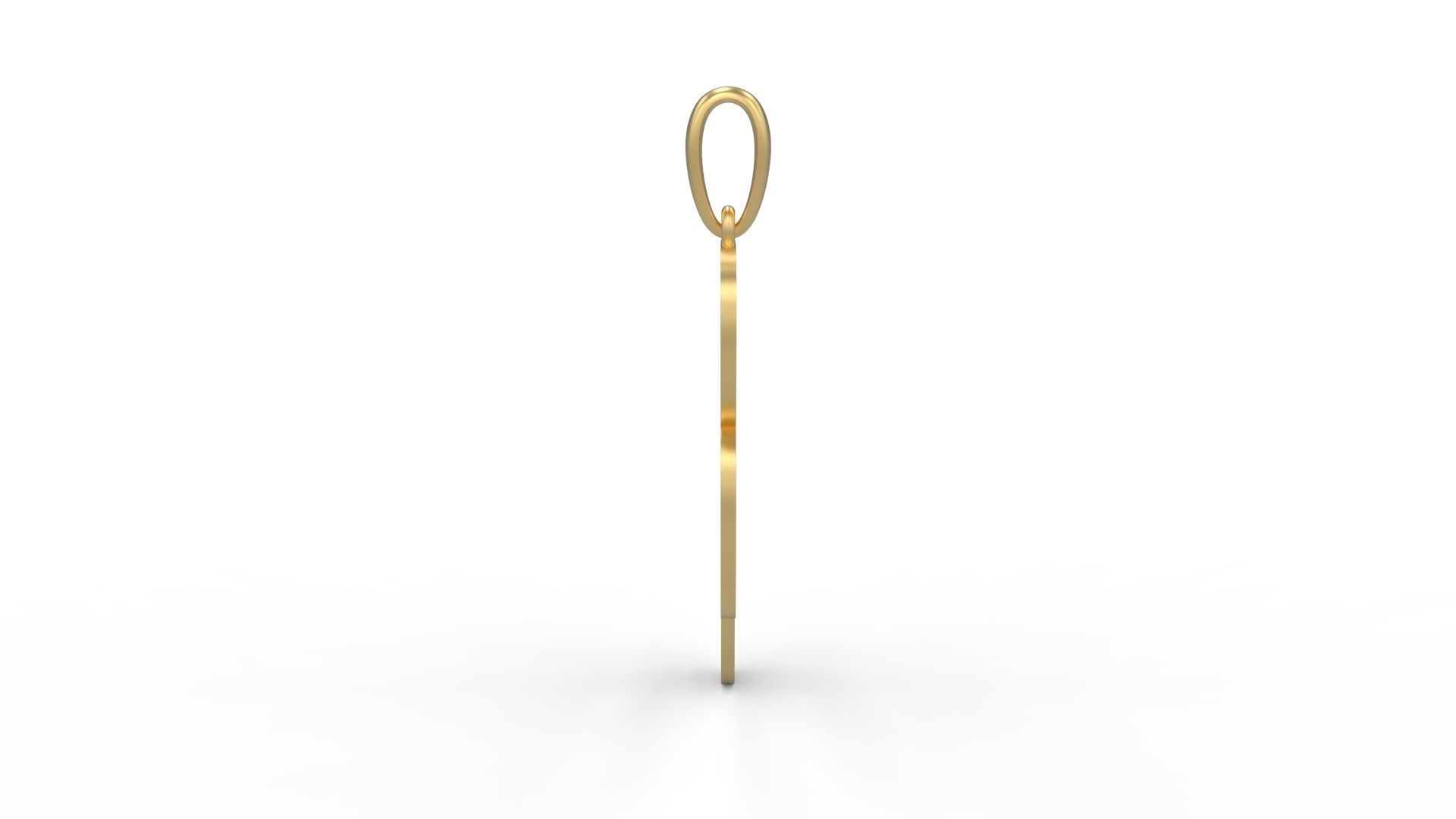 Initial Letters Pendant Harlow B 3D print model_2