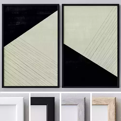 Set of large wall paintings  517