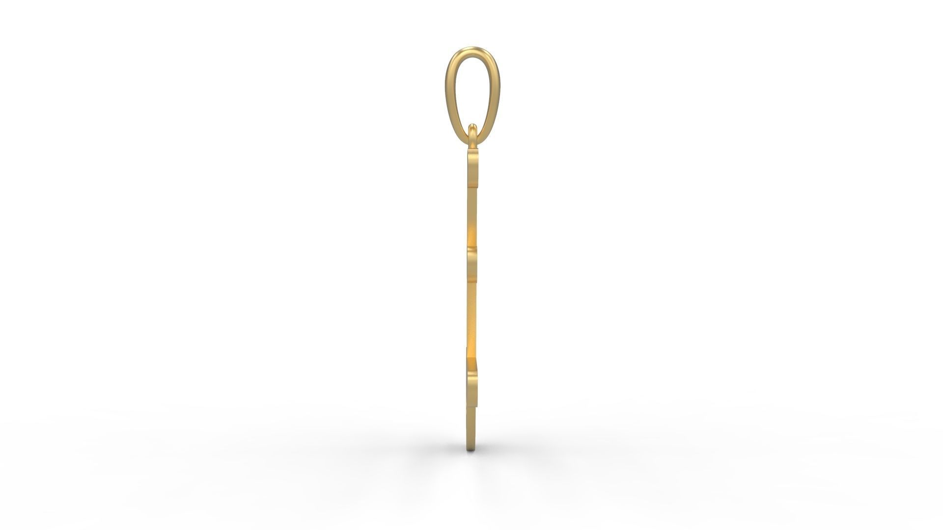 Initial Letters Pendant Harlow E 3D print model_2