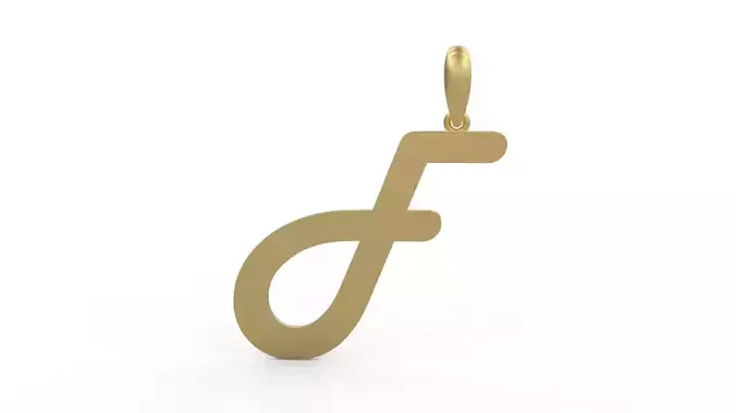 Initial Letters Pendant Harlow F