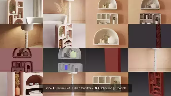 Isobel Furniture Set - Urban Outfitters - 3D Collection