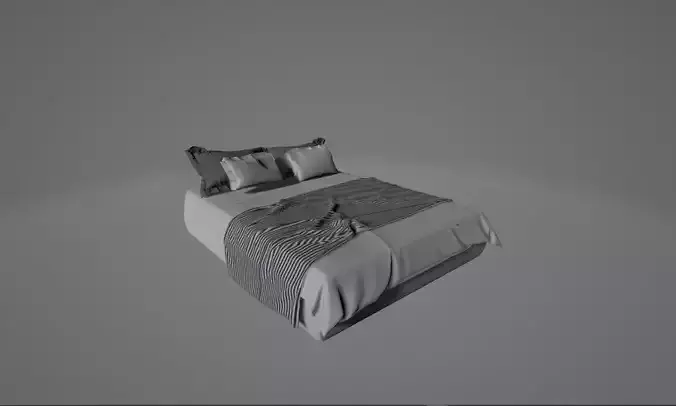 sofa armchair bed 3D print model